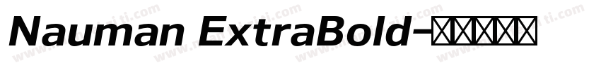 Nauman ExtraBold字体转换